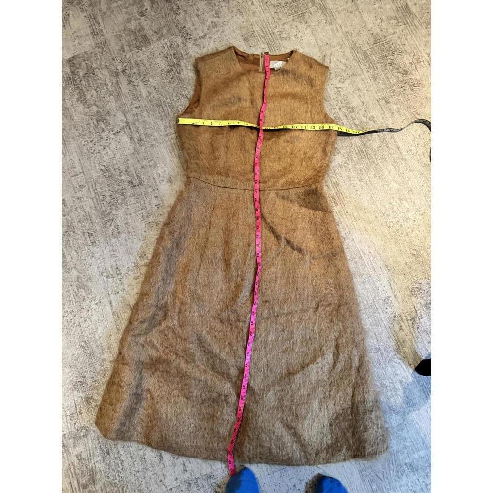 NWT Vintage Deadstock Barneys NY Mohair/Wool Camel dress sz 12 MSRP $675 - Picture 7 of 8